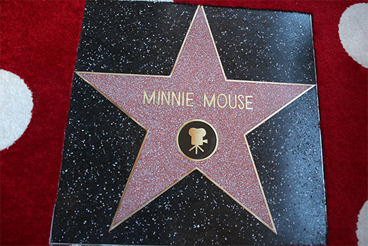 Der Hollywood-Stern von Minnie Maus