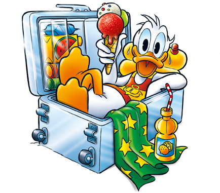 Donald in Kühlbox