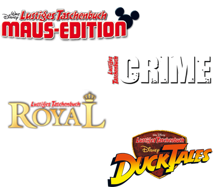 LTB Maus-Edition 10, LTB Crime 2, LTB Royal 5, LTB DuckTales 4