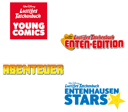 LTB Young Comics 10, LTB Enten-Edition 82, LTB Abenteuer 6, LTB Entenhausen-Stars 6.