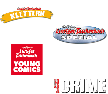 LTB Klettern 1, LTB Spezial 119, LTB Young Comics 14, LTB Crime 22.