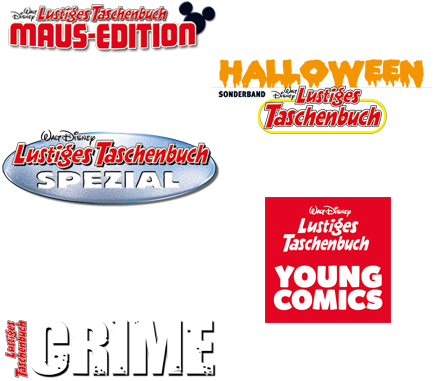 LTB Maus-Edition 21, LTB Halloween 10, LTB Spezial 120, LTB Young Comics 15, LTB Crime 23.