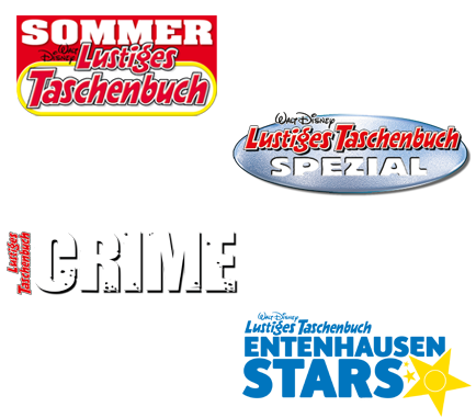 LTB Sommer 15, LTB Spezial 125, LTB Crime 28, LTB Entenhausen Stars 15.
