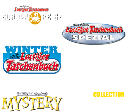 LTB Europareise 1, LTB Spezial 128, LTB Winter 8, LTB Phantomias Collection 3, LTB Mystery 1.
