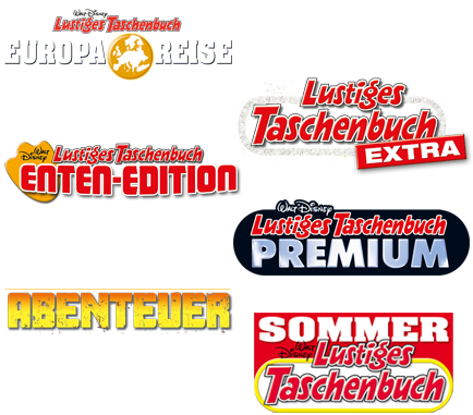 LTB Europareise 4, LTB Extra 9, LTB Enten-Edition 97, LTB Premium 50, LTB Abenteuer 21, LTB Sommer 16.